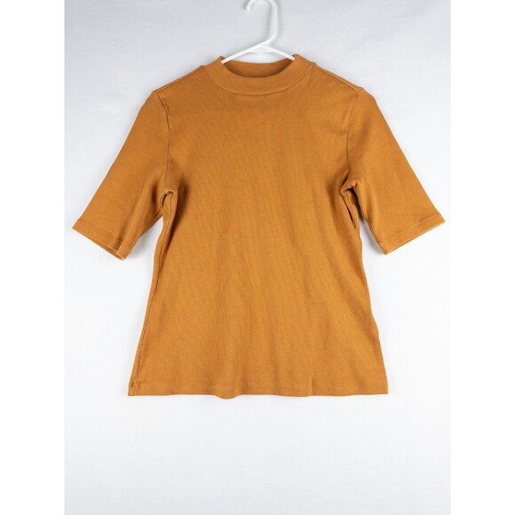 nwt $48‎ Maeve Anthropologie Sweater Womens S Tan Pullover Knit Cotton Blend - Picture 1 of 9